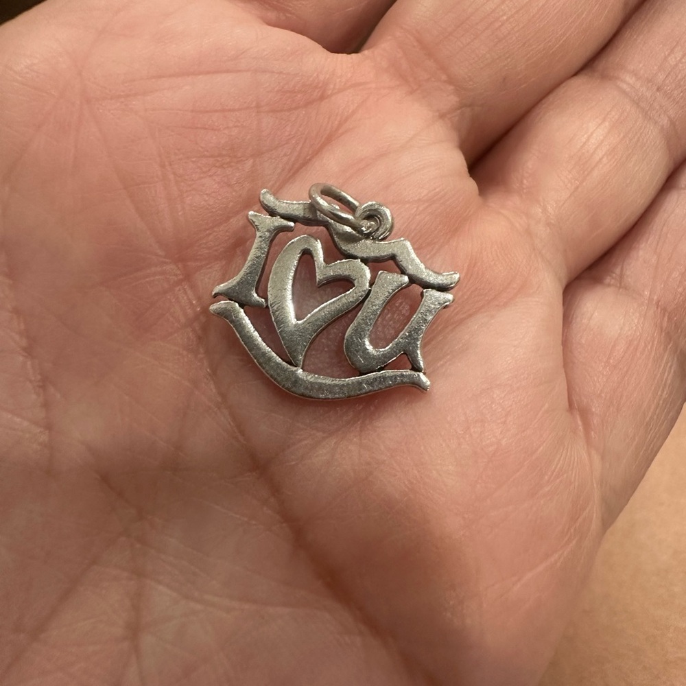 James Avery Silver retired  'I Love You' Charm